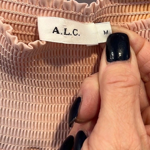 A.LC. “Sonali” dip dye shark bite hem skirt M - Picture 6 of 7